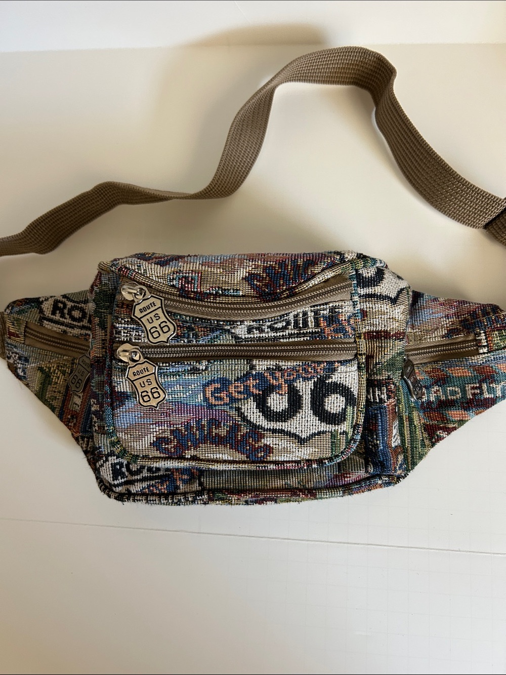 Route 66 Tapestry Fanny Pack